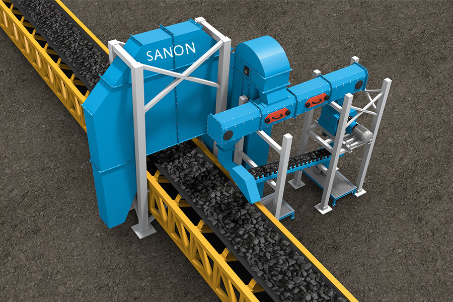 Belt middle sampling machine process picture