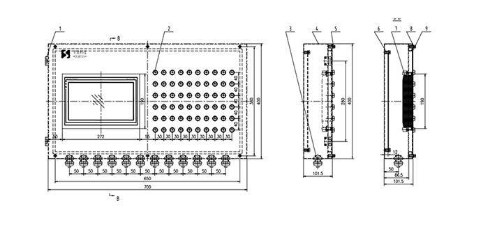 CXH-18(A) intrinsically safe mining operation boxSchematic diagram of working principle