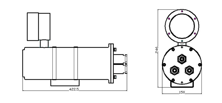 KBA127 mining flameproof network cameraSchematic diagram of working principle