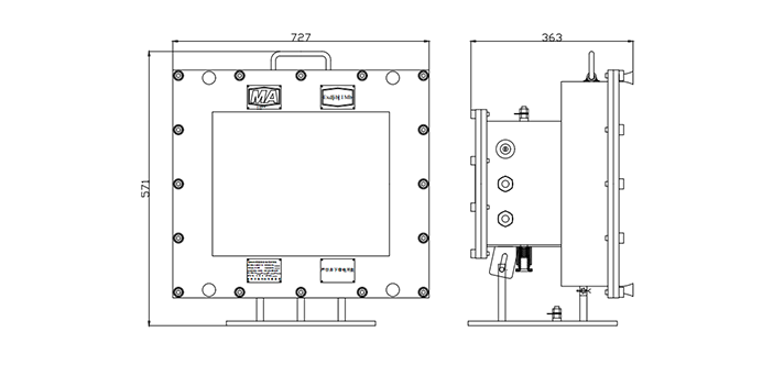 KJD127 Mining Explosion proof and Intrinsic Safety IntegrateSchematic diagram of working principle