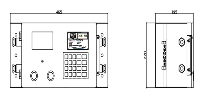KTK12 intrinsically safe visual intercom terminal for miningSchematic diagram of working principle